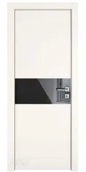 ШИ дверь DO-601 Сливки/стекло Черное