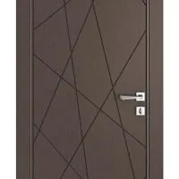 Дверь межкомнатная Абстракция Бронза