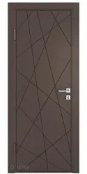 Дверь межкомнатная Абстракция Бронза