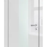 Дверь межкомнатная DO-510 Серый глянец/Снег