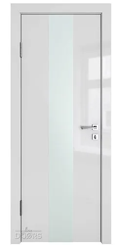 Дверь межкомнатная DO-510 Серый глянец/Снег