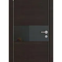 Дверь DO-501 Венге горизонтальный/стекло Черное