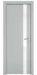 Дверь межкомнатная DO-507 Силк маус/стекло Белое