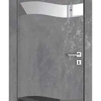 ШИ дверь DO-603 Бетон темный/Зеркало