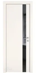 ШИ дверь DO-607 Сливки/стекло Черное