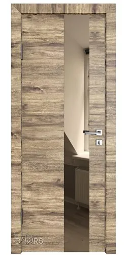 ШИ дверь DO-604 Лофт светлый/зеркало Бронза