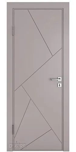 Дверь межкомнатная Прима Серый бархат