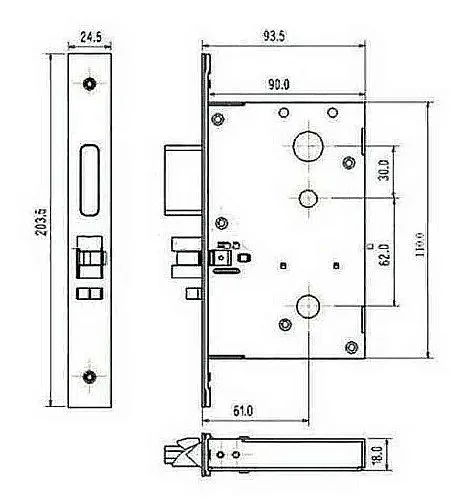 Электронный гостиничный замок HSU-9902-S