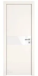 Дверь межкомнатная DO-509 Сливки/стекло Белое