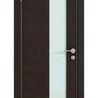 ШИ дверь DO-604 Венге горизонтальный/стекло Белое