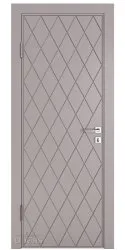 Дверь межкомнатная Рим Серый бархат