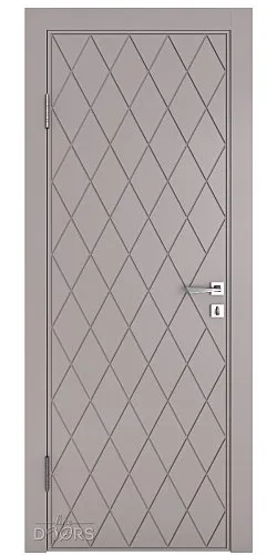 Дверь межкомнатная Рим Серый бархат