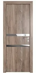 Дверь межкомнатная DO-513 Орех седой светлый/Зеркало