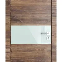 ШИ дверь DO-601 Лофт темный/стекло Белое