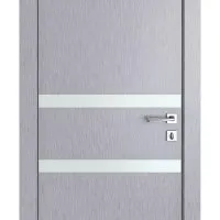 Дверь межкомнатная DO-513 Металлик/Снег