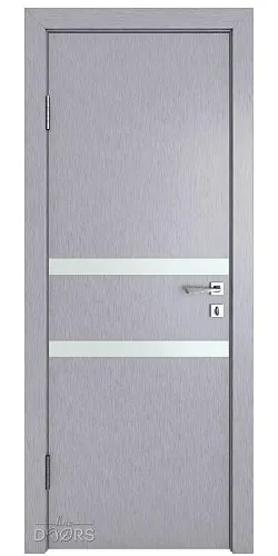 Дверь межкомнатная DO-513 Металлик/Снег