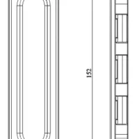 Ручка-купе овал, цвет бронза