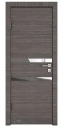 Дверь межкомнатная DO-513 Ольха темная/Зеркало