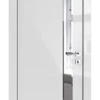 Дверь межкомнатная DO-519/6 Серый глянец/Зеркало фацет