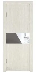 Дверь межкомнатная DO-501 Белая лиственница/Зеркало