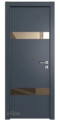 Дверь межкомнатная DO-502 Мэджик ПЭТ/зеркало Бронза