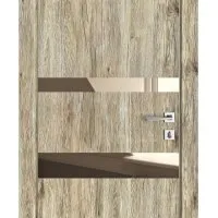 ШИ дверь DO-612 Рустик натуральный/зеркало Бронза