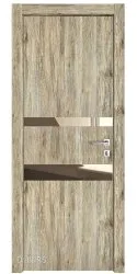 ШИ дверь DO-612 Рустик натуральный/зеркало Бронза