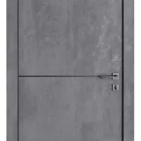 ШИ дверь DG-622 Бетон темный/молдинг черный