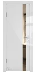 Дверь межкомнатная DO-507 Серый глянец/зеркало Бронза