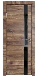 ШИ дверь DO-607 Лофт темный/стекло Черное