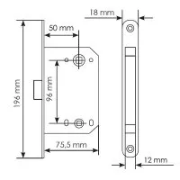 Защелка магнитная сантехническая M1895 PG