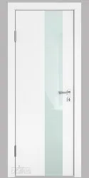 ШИ дверь DO-604 Белый бархат/стекло Белое