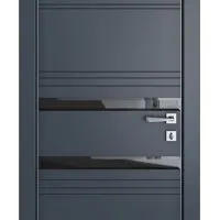 Дверь межкомнатная DO-515 Мэджик ПЭТ/стекло Черное