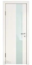 Дверь межкомнатная DO-504 Белый ясень/стекло Белое