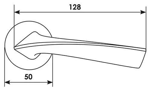 Дверная ручка COMETA R5 CAFFE