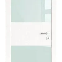 ШИ дверь DO-608 Жемчуг/стекло Белое