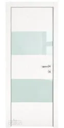 ШИ дверь DO-608 Жемчуг/стекло Белое