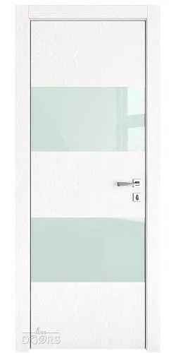 ШИ дверь DO-608 Жемчуг/стекло Белое