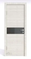 ШИ дверь DO-609 Ива светлая/стекло Черное