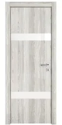 ШИ дверь DO-602 Айс/стекло Белое