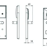 Электронный гостиничный замок HSU-9962-S