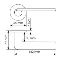 Дверная ручка TOMORROW R5 NERO