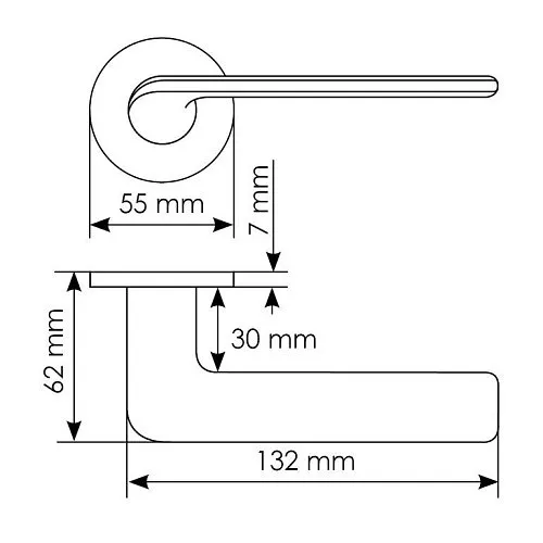 Дверная ручка TOMORROW R5 NERO
