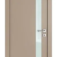 Дверь межкомнатная DO-507 Латте софт/стекло Белое