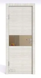 ШИ дверь DO-601 Ива светлая/зеркало Бронза
