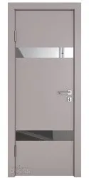 ШИ дверь DO-602 Серый бархат/Зеркало