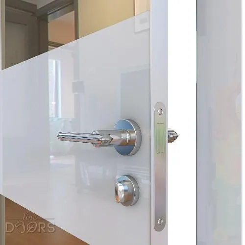 Дверь межкомнатная DO-508 Белый глянец/зеркало Бронза