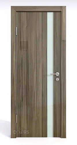 Дверь межкомнатная DO-507 Сосна глянец/стекло Белое