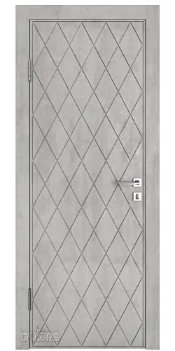 Дверь межкомнатная Рим Бетон светлый