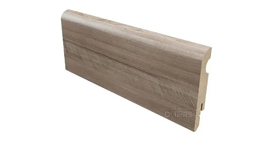 Плинтус Орех седой светлый ПВХ